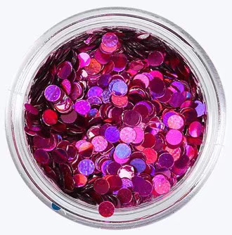 圓形紫色金蔥粉