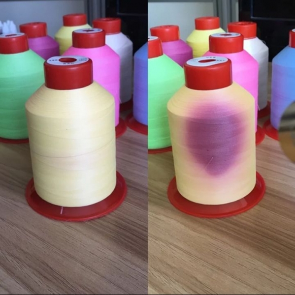 光變紗線 （黃變紅）