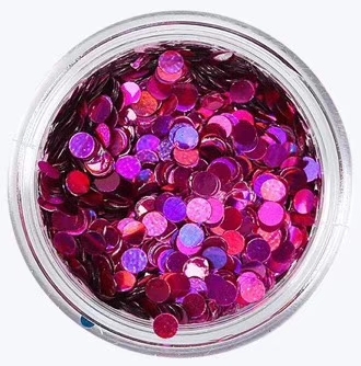 圓形紫色金蔥粉